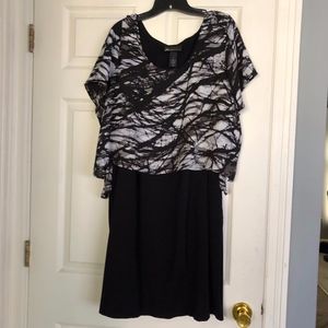 Lane Bryant Black Blouse Dress